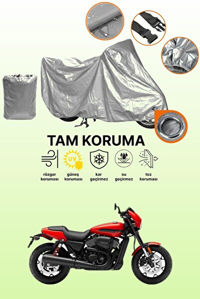 dokaca غطاء محرك متوافق مع هارلي ديفيدسون ستريت رود، غطاء واقي باللون الرمادي