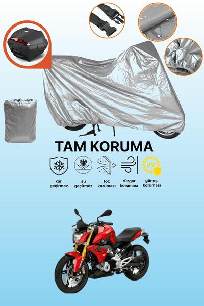 dokaca Gray Tail Bag Compatible Bmw g 310 R Compatible Motorcycle Tarpaulin, ...