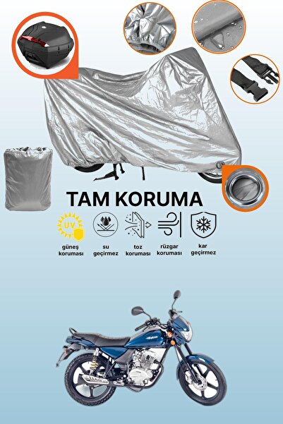 dokaca Gray Lock and Tail Bag Compatible Falcon Wolf 180 Compatible Motorcycle Tarpaulin, Protection Cover
