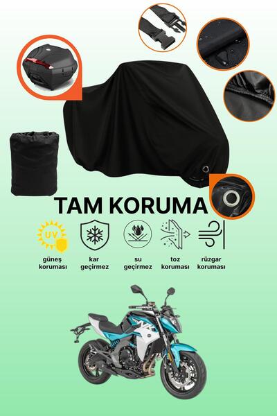 dokaca حقيبة خلفية سوداء وقماش متوافق مع دراجة نارية CFmoto 400NK
