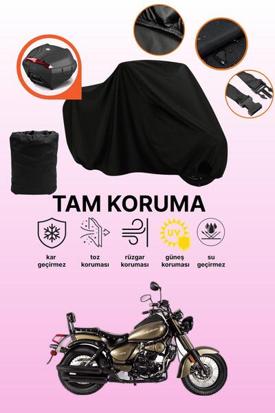 dokaca حقيبة خلفية سوداء متوافقة مع فالكون فريدوم 250، غطاء دراجة نارية متواف...