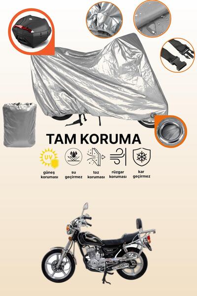 dokaca Gray Lock and Tail Bag Compatible Mondial 150 Kt Compatible Motorcycle...