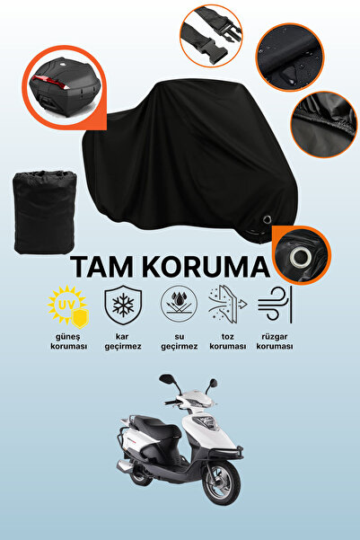 dokaca حقيبة خلفية سوداء وقماش متوافق مع دراجة نارية كوبا جيلي 125