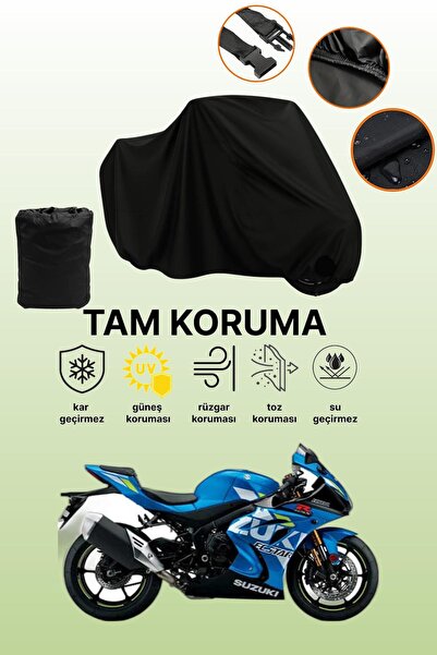 dokaca غطاء محرك سوزوكي GSX-R 1000 أسود متوافق، غطاء واقي، غطاء للدراجات النارية