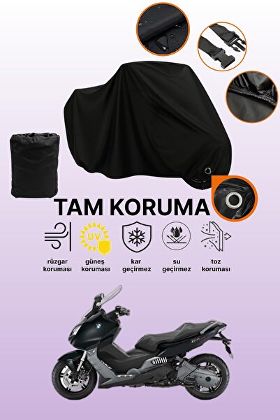 dokaca قماش دراجة نارية متوافق مع BMW C 600 Sport متوافق مع القفل الأسود