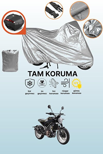 dokaca Gray Rear Bag Compatible Husqvarna Svartpilen 401 Compatible Engine Co...