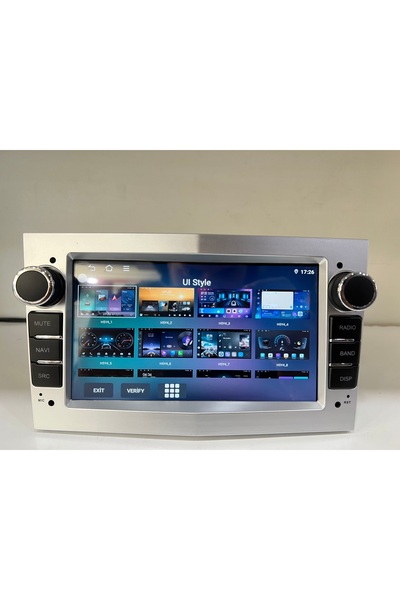 Mat OPEL UYUMLU ANDROİD CARPLAY MULTİMEDYA GERİ KAMERALI 4/64 GÜMÜŞ GRİ