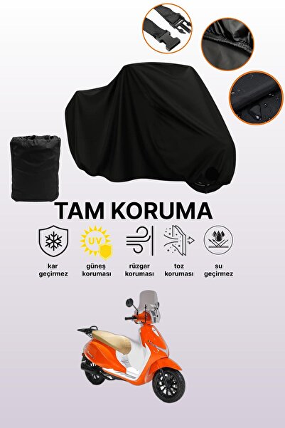 dokaca Black Rks Premium 125 Compatible Motorcycle Cover, Protective Cover, M...