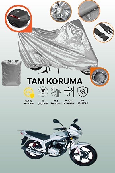 dokaca Gray Lock and Tail Bag Compatible Bisan Sunway Fks 125 Compatible Moto...