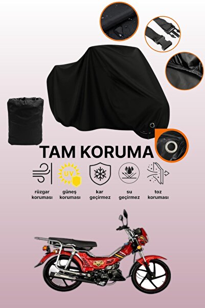 dokaca غطاء دراجة نارية متوافق مع كينج موتور KR-100-A من بلاك ليكت، غطاء واقي