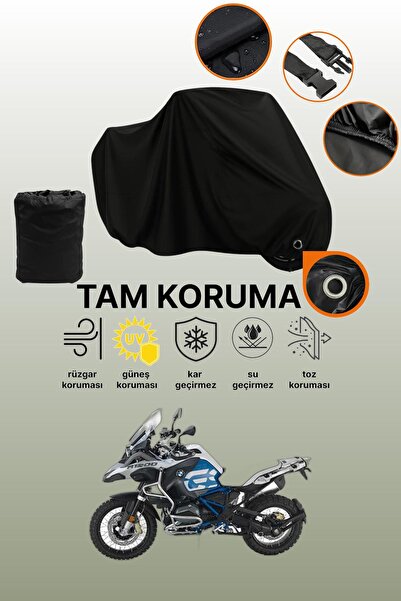 dokaca Black Lock Compatible Bmw R 1200 Gs Compatible Motorcycle Tarpaulin, P...