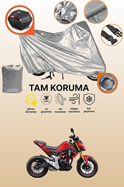 dokaca Gray Lock and Tail Bag Compatible Rks Rn 180 Compatible Motorcycle Tar...