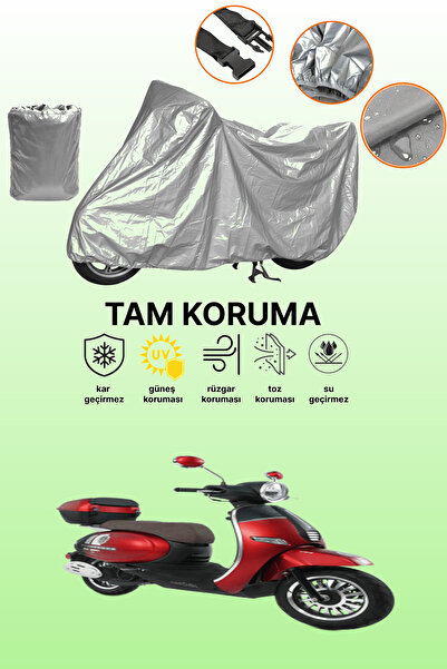 dokaca غطاء دراجة نارية رمادي اللون من نوع كوبا بريليانت 50 بلس، غطاء واقي، غ...