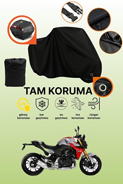dokaca Black Lock and Tail Bag Compatible Bmw F 900 R Compatible Motorcycle T...