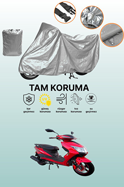 dokaca غطاء دراجة نارية رمادي متوافق مع موتولوكس نيرفانا برو، غطاء واقي، غطاء للمحرك