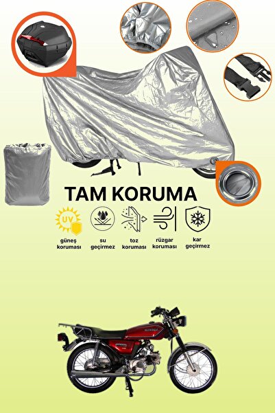 dokaca Gray Lock and Tail Bag Compatible Mondial 100 Ugk Compatible Motorcycl...