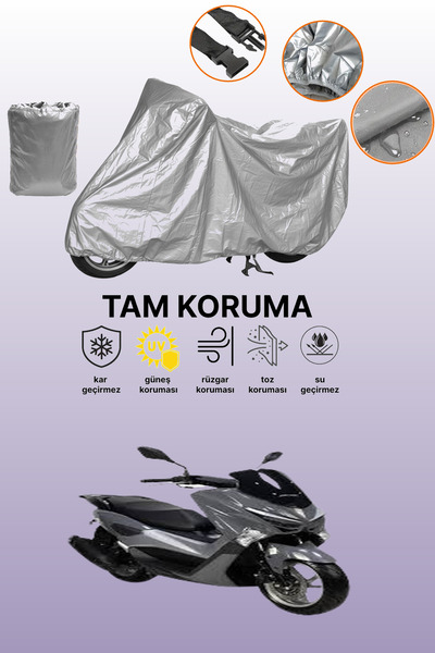 dokaca Gray Revolt Rsx5 Compatible Motorcycle Cover, Protective Cover, Engine...