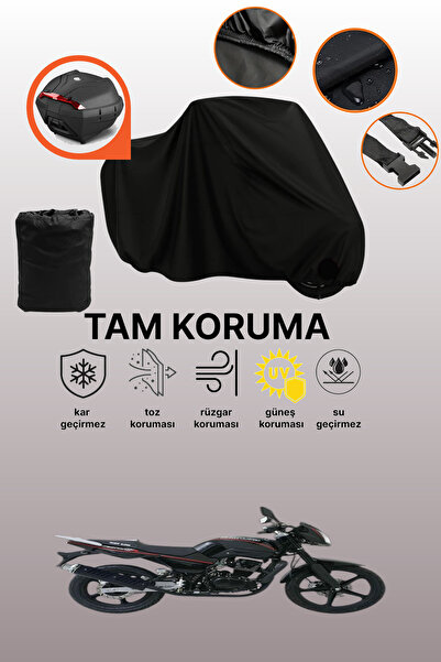 dokaca حقيبة خلفية سوداء متوافقة مع قماش دراجة نارية متوافق مع Kuba Faswind 2...