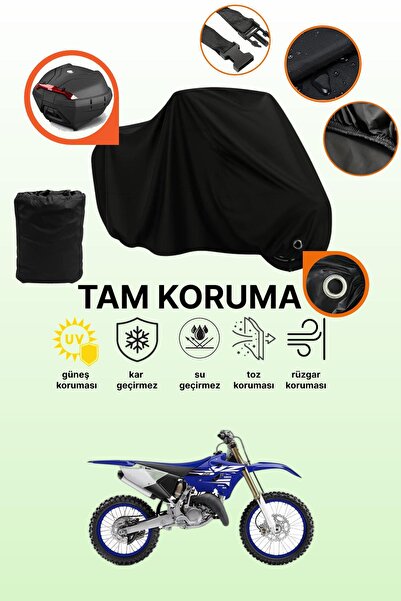 dokaca حقيبة خلفية سوداء وقماش متوافق مع دراجة نارية ياماها YZ 125