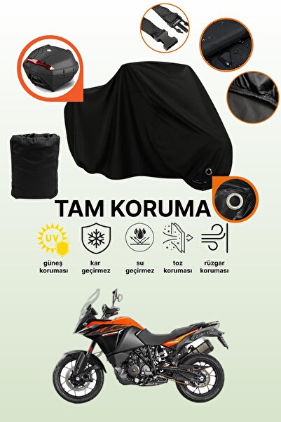 dokaca حقيبة خلفية سوداء متوافقة مع KTM 1090 Adventure، غطاء دراجة نارية متوا...