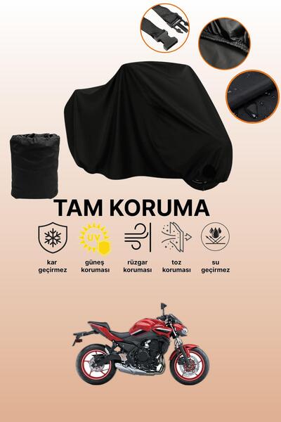 dokaca Black Kawasaki Z 650 Compatible Engine Cover, Protective Cover, Motorc...