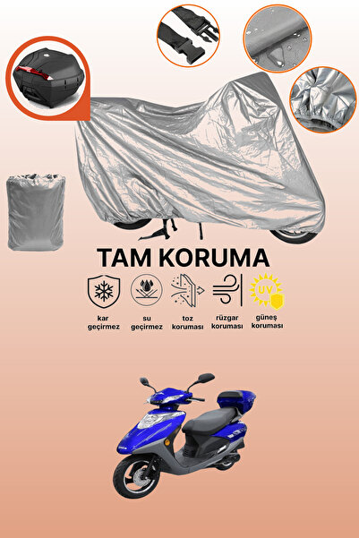 dokaca حقيبة خلفية رمادية متوافقة مع كينج موتور سبيكا 100، غطاء واقي متوافق م...