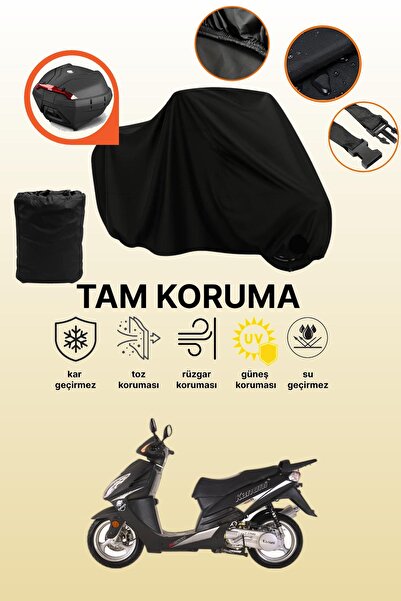 dokaca حقيبة خلفية سوداء متوافقة مع كانوني روكو 150، غطاء دراجة نارية متوافق،...