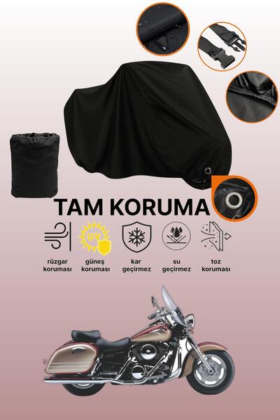 dokaca غطاء دراجة نارية متوافق مع Kawasaki VN 1500 Classic Tourer، غطاء واقي ...