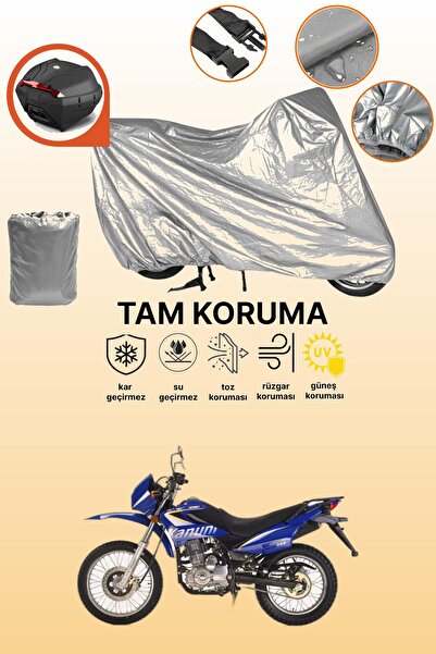 dokaca حقيبة خلفية رمادية متوافقة مع كانوني إندورو 200، غطاء واقي للدراجة الن...