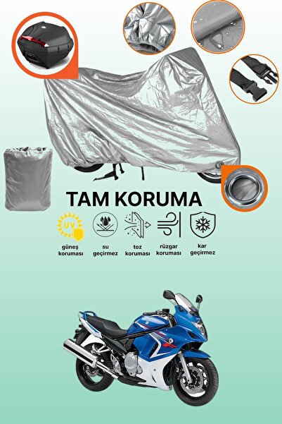 dokaca غطاء حماية رمادي اللون متوافق مع دراجة نارية سوزوكي GSX 650 F، غطاء حم...