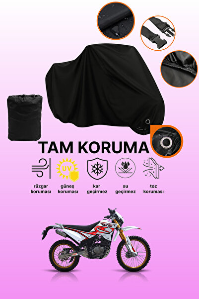 dokaca Black Lock Compatible Rks Rk200-R Compatible Motorcycle Tarpaulin, Pro...