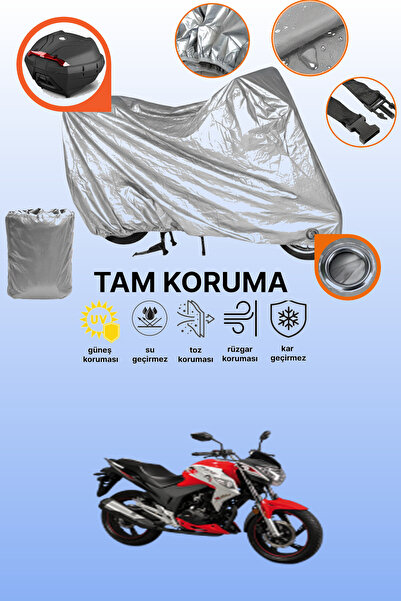 dokaca Gray Lock and Tail Bag Compatible Falcon Sharp 150 Compatible Motorcyc...
