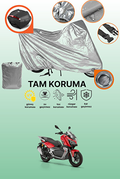 dokaca Gray Lock and Tail Bag Compatible Rks Reale 125X Compatible Motorcycle...