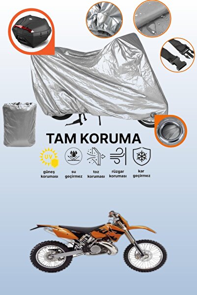 dokaca غطاء حماية للدراجات النارية متوافق مع KTM 200 EXC، غطاء حماية رمادي اللون
