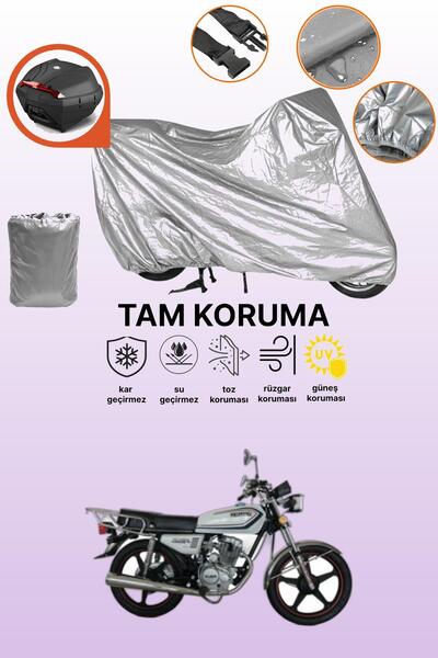dokaca حقيبة خلفية رمادية متوافقة مع قماش المحرك المتوافق مع Kuba CG150، غطاء...