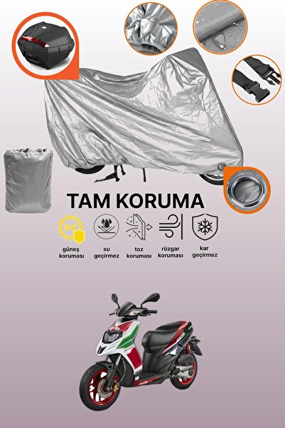 dokaca Gray Lock and Tail Bag Compatible Aprilia Sr 150 Compatible Motorcycle...