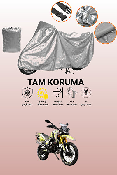 dokaca غطاء دراجة نارية متوافق مع ماركة Arora CR250 باللون الرمادي، غطاء واقي...