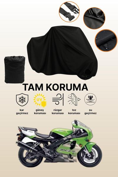 dokaca Black Kawasaki Zx-7 R Compatible Motorcycle Cover, Protective Cover, M...