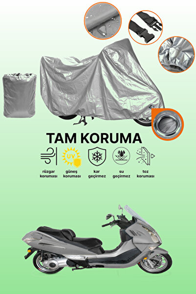 dokaca Cfmoto Jet Max Compatible Engine Tarpaulin Compatible with Gray Lock