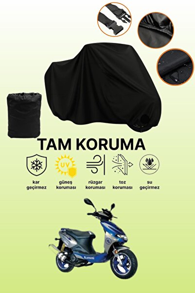 dokaca غطاء محرك متوافق مع Black Kanuni Hussar 125، غطاء واقي، غطاء دراجة نارية