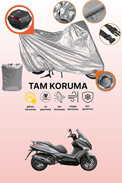 dokaca Gray Lock and Tail Bag Compatible Kymco Downtown 125I Compatible Motor...