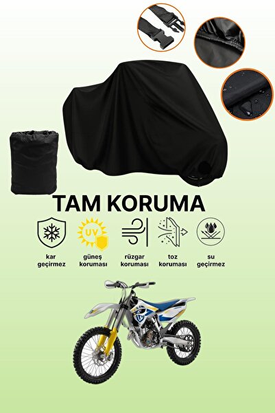 dokaca Black Husqvarna Fc 250 Compatible Engine Cover, Protective Cover, Moto...