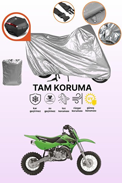 dokaca حقيبة خلفية رمادية متوافقة مع غطاء المحرك المتوافق مع Kawasaki KX 65، ...