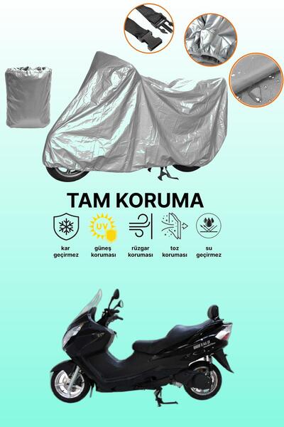 dokaca Gray Mondial 250 Buffalo Compatible Motorcycle Cover, Protective Cover, Motorbike Cover