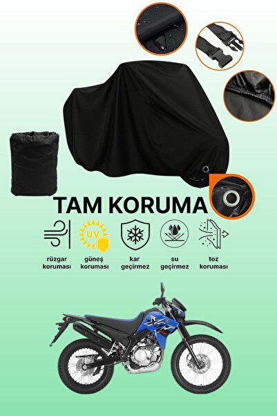 dokaca قماش دراجة نارية متوافق مع ياماها XT 125 R متوافق مع القفل الأسود