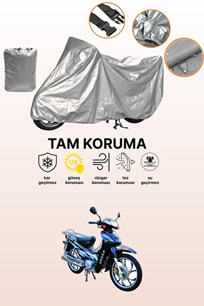 dokaca غطاء دراجة نارية متوافق مع ماركة Arora AR 100-7 باللون الرمادي، غطاء و...