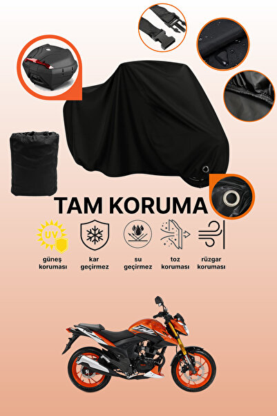 dokaca Black Lock and Tail Bag Compatible Rks Tnt 202 Compatible Motorcycle T...