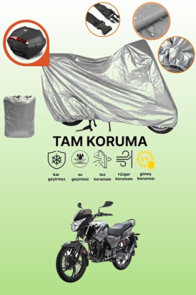 dokaca حقيبة خلفية رمادية متوافقة مع قماش المحرك المتوافق مع آسيا هيرو 125، غ...