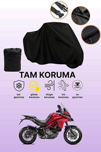 dokaca غطاء محرك متوافق مع دراجة دوكاتي مولتيسترادا 950 إس باللون الأسود، غطا...