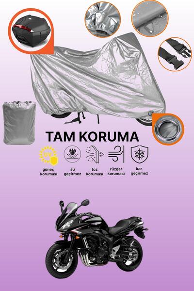 dokaca حقيبة خلفية رمادية اللون ومتوافقة مع قماش الدراجة النارية Yamaha FZ6 F...